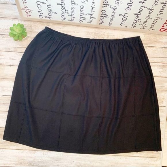 Renee Lauren Black Skirt 2X - Picture 1 of 5